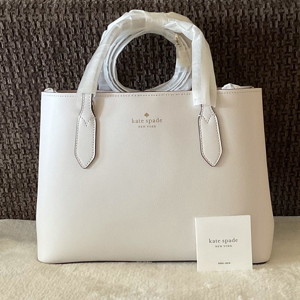 SOLD! NWT Kate Spade Harper White Satchel - Picture 1 of 17